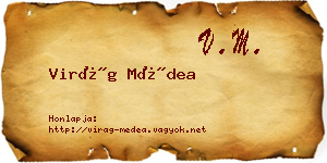 Virág Médea névjegykártya
